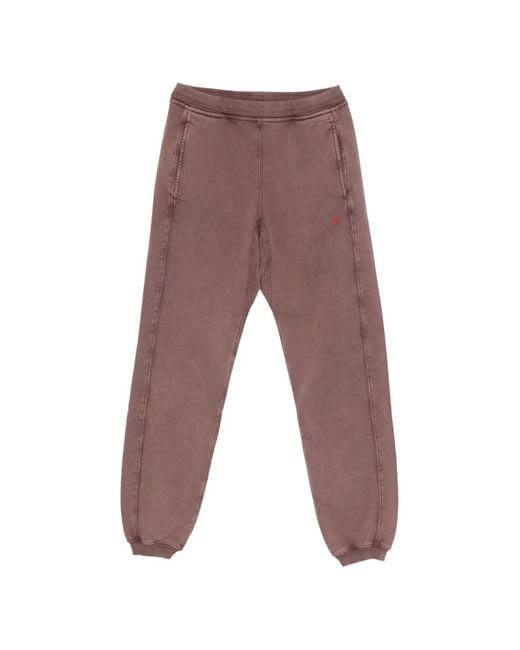 Etudes Studio Brown Pantalon Slim À Logo