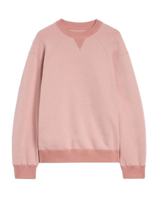 Jil Sander Pink Crew-Neck Sweatshirt for men