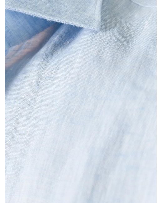 Alessandro Gherardi Blue Spread Collar Shirt for men