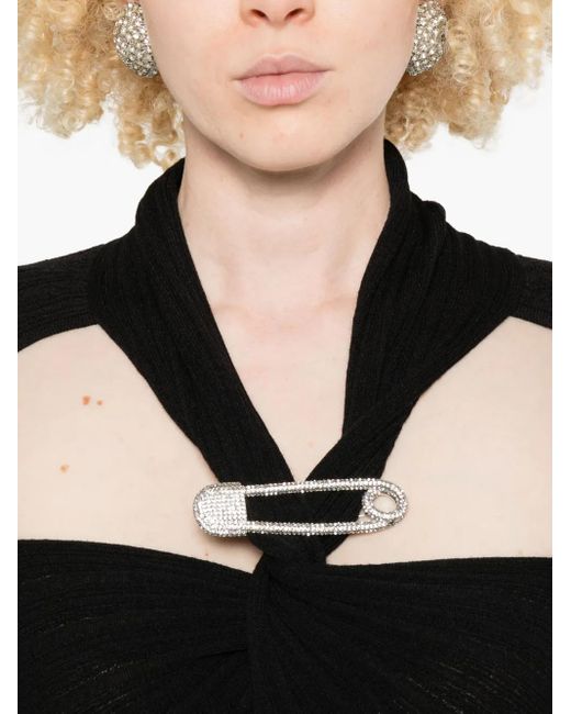 GIUSEPPE DI MORABITO ビジュートリム マキシドレス Black