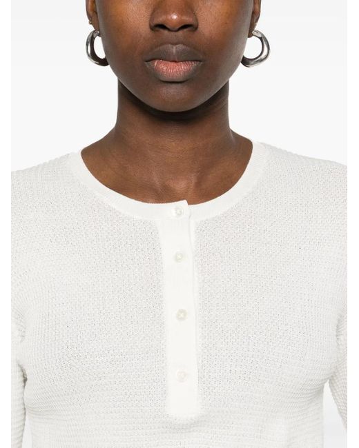 J.W. Anderson ヘンリーネック トップ White