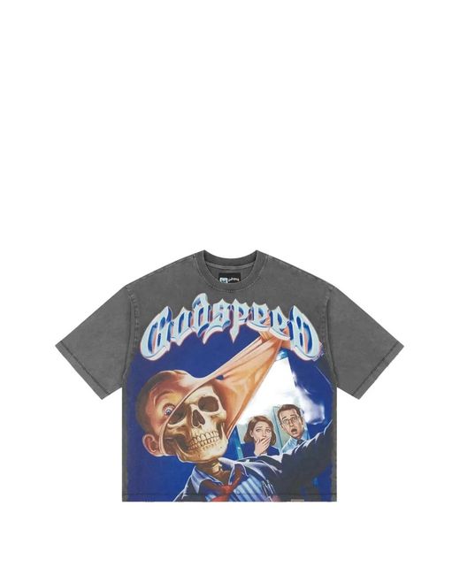 Godspeed Blue Mask Off Graphic-Print T-Shirt for men