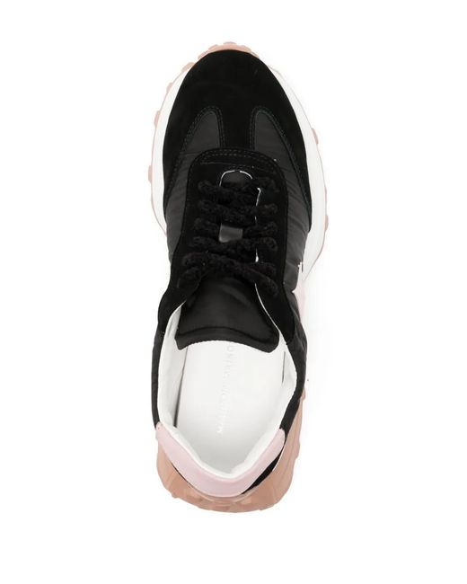 Madison Maison Black Star Suede-Trimmed Sneakers