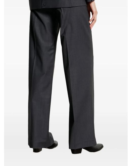 Ba&sh Gray Pinstriped Trousers