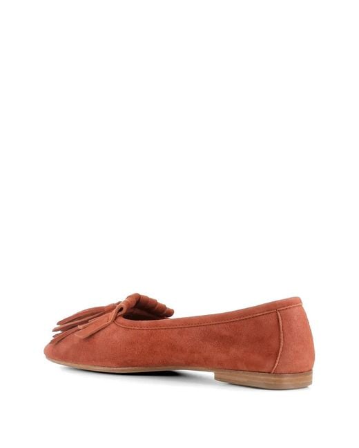 Henderson Red Tassel-Detail Suede Loafers