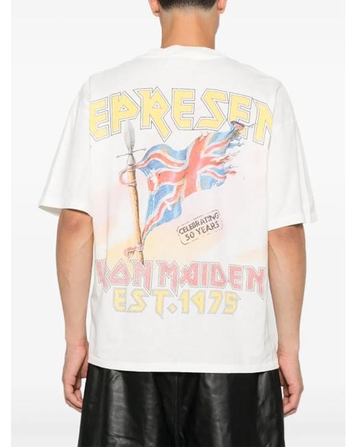 Represent White Iron Maiden Steed T-Shirt for men