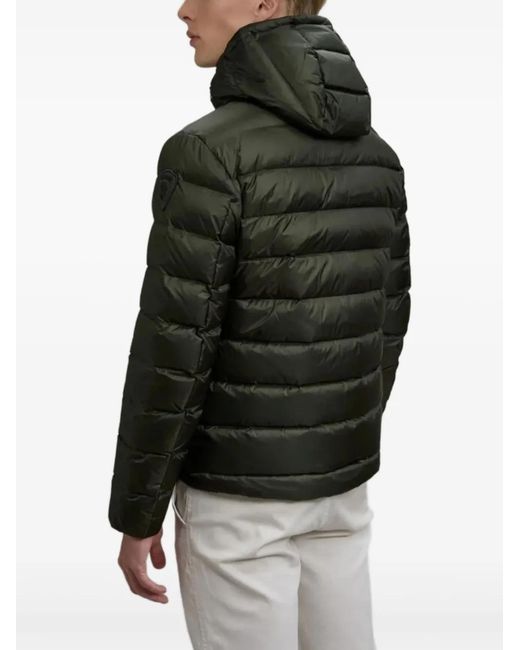 Blauer Green Quilted Hooded Jacket for men