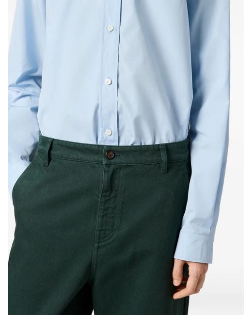 Miu Miu Blue Poplin Shirt