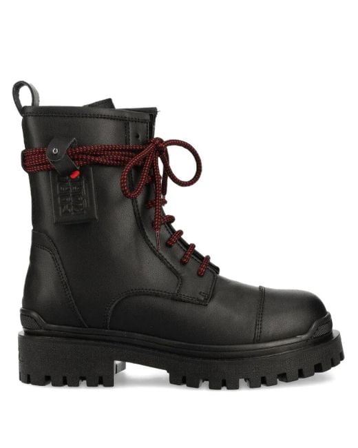 Karl Lagerfeld Black X Cara Delevingne Biker Ii Boots