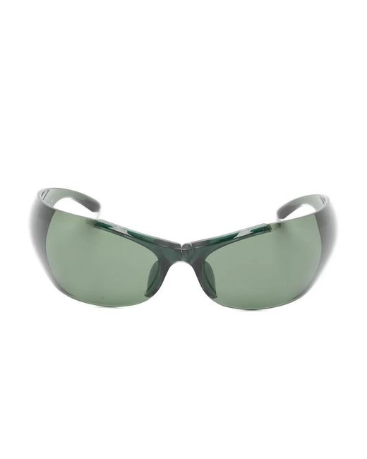 Balenciaga Green Bb0454S Oval-Frame Sunglasses