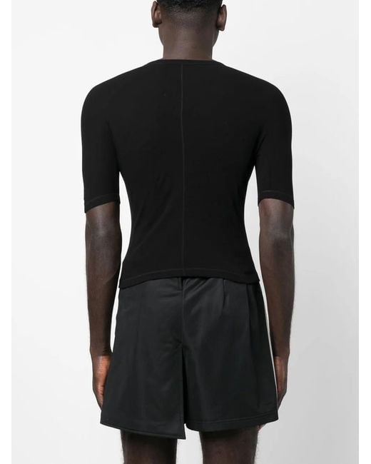 Y-3 Black Crew-Neck Organic Cotton T-Shirt for men