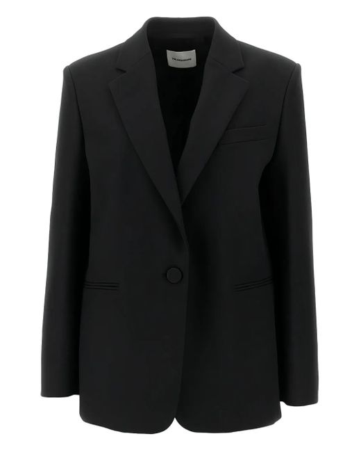 ANDAMANE Black Single-Button Blazer