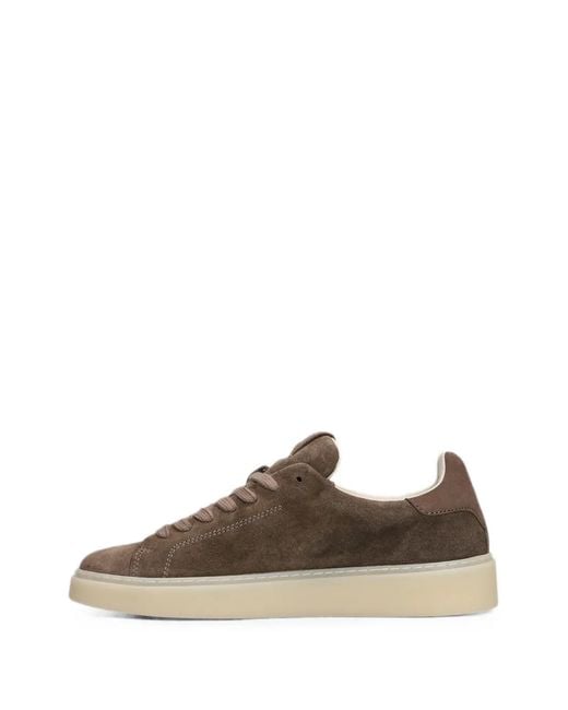 Date Brown Levante Suede Sneakers for men