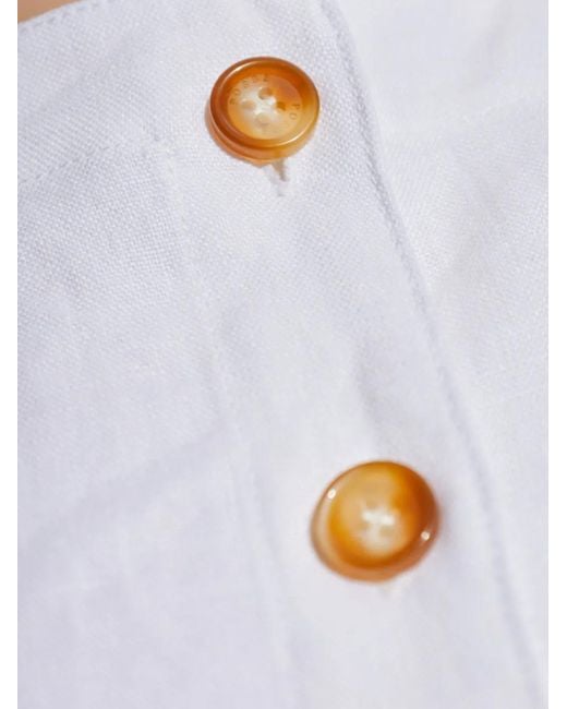 Posse White Linen Mini Dress