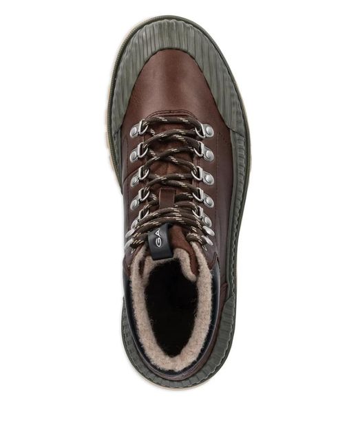Gant Brown Nebrada Lace-Up Lug-Sole Boots for men