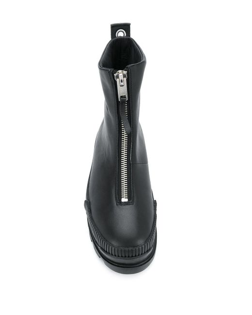 DIESEL H vaiont Front zip Ankle Boots in Black for Men Lyst