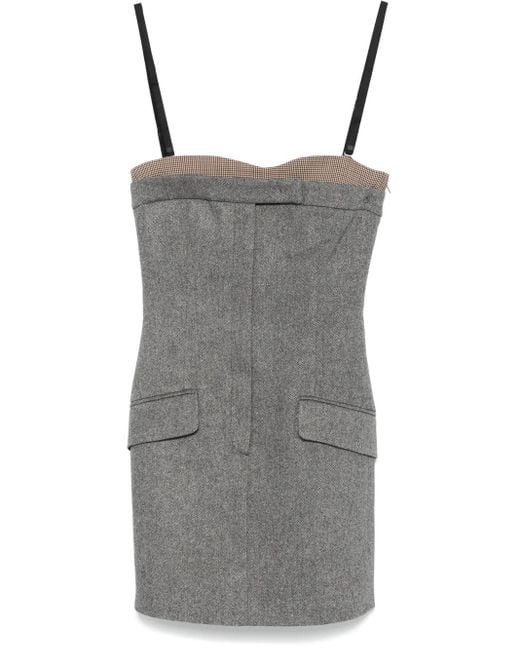 Sportmax ツイード ミニドレス Gray