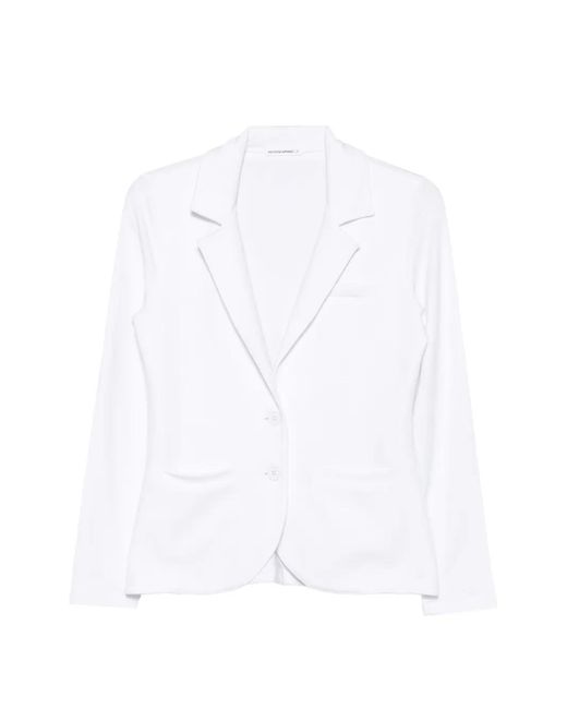 ANONYM APPAREL White Judith Notch-Lapel Blazer