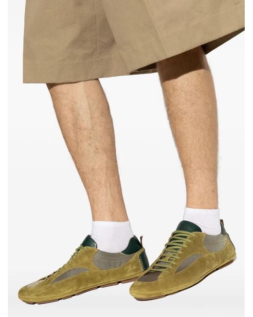 Paul Smith Green Marini Mesh-Panel Sneakers for men