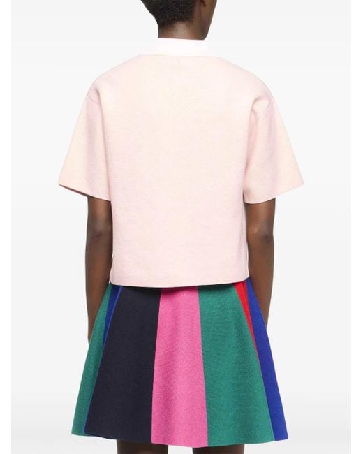 J.W. Anderson Pink Cropped Polo Shirt