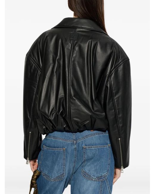 Chaqueta Con Cinturón Y Cremallera Loewe de color Black