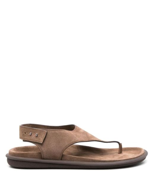 Giorgio Armani Brown Elegant Open Sandals for men