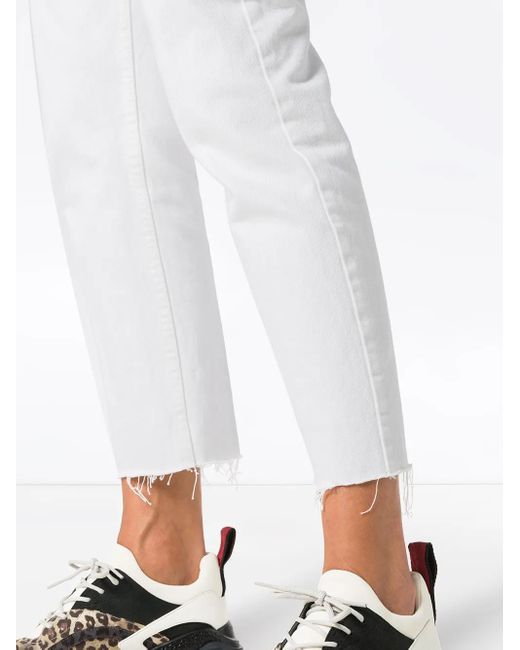 Re/done White Stove Pipe Jeans