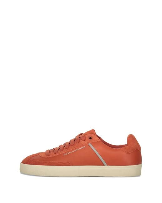 Paul & Shark Orange Low Sneakers for men