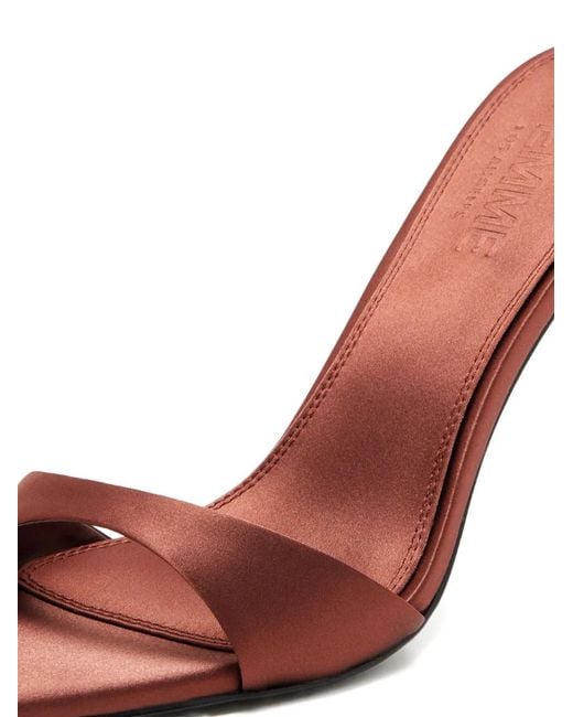 Femme LA Pink Kaia Pointed-Toe Sandals
