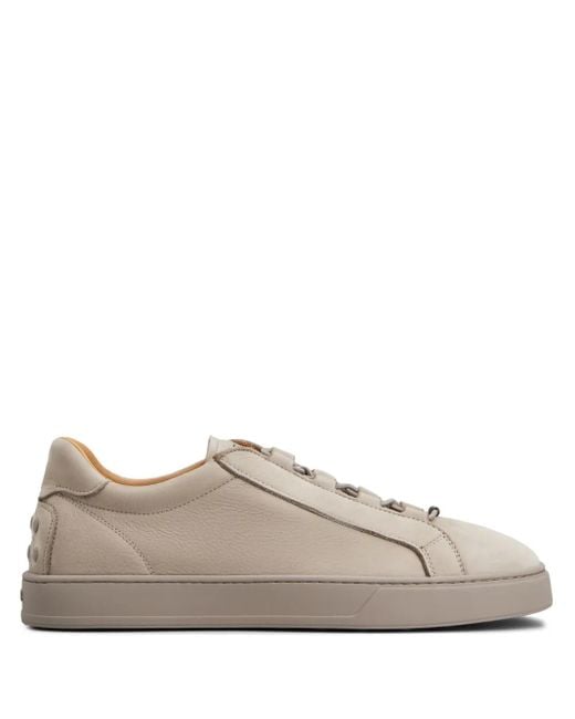 Tod's Gray Leather Sneakers for men