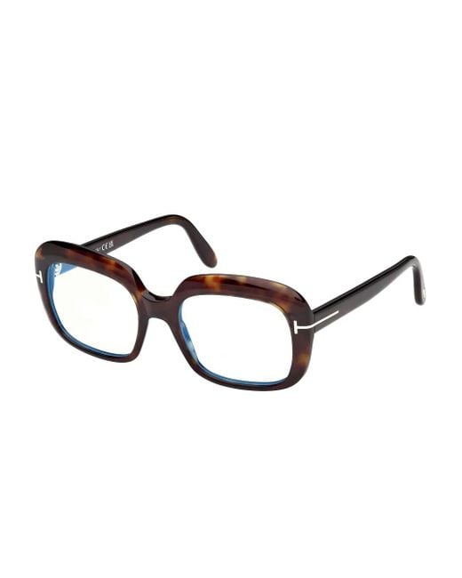 Tom Ford Brown Square-Frame Glasses