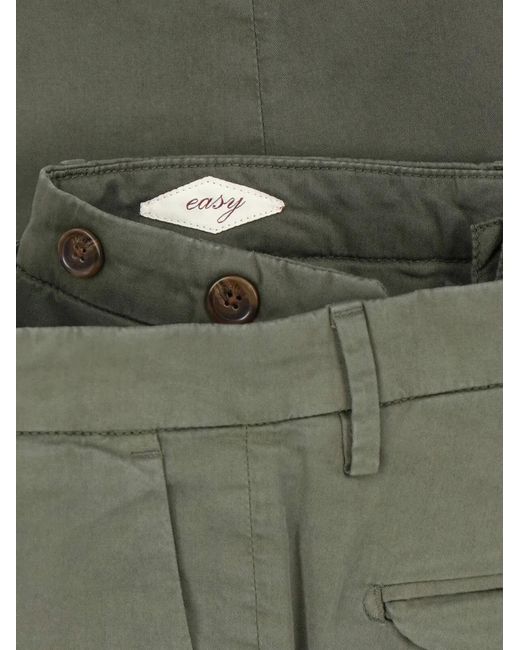 Briglia 1949 Green Buttoned Trousers for men