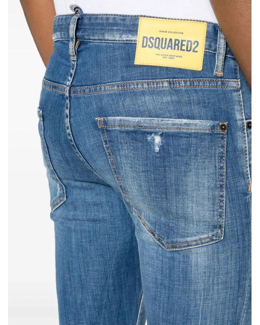 DSquared² Blue Designer 5-Pocket Jeans For for men