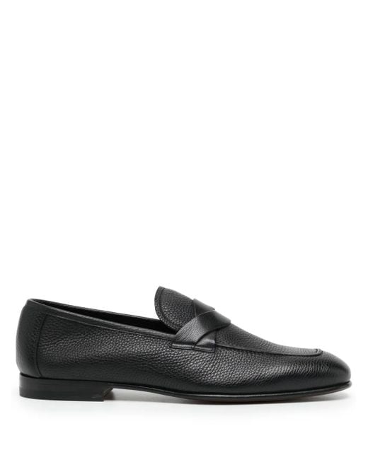 Tom Ford Black Sean Full-Grain Leather Loafers for men