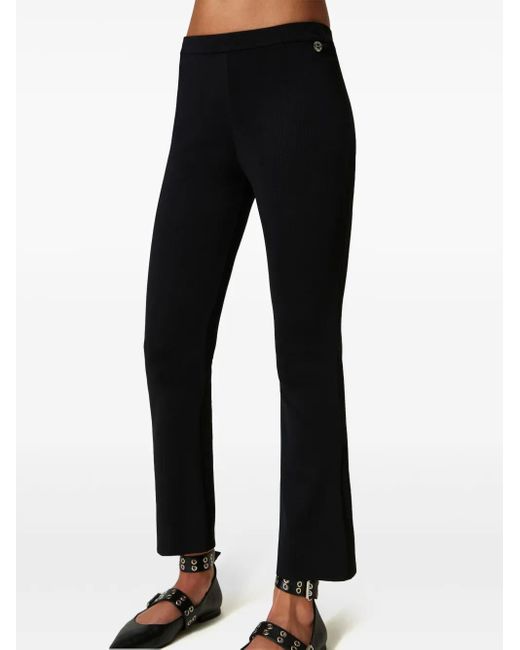 Twinset Flared Broek in het Black
