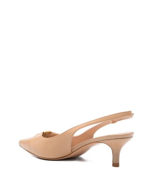 Twinset Pink Leather Sling Backs