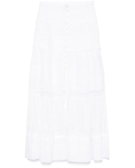 Isabel Marant White Dusta Maxi Skirt