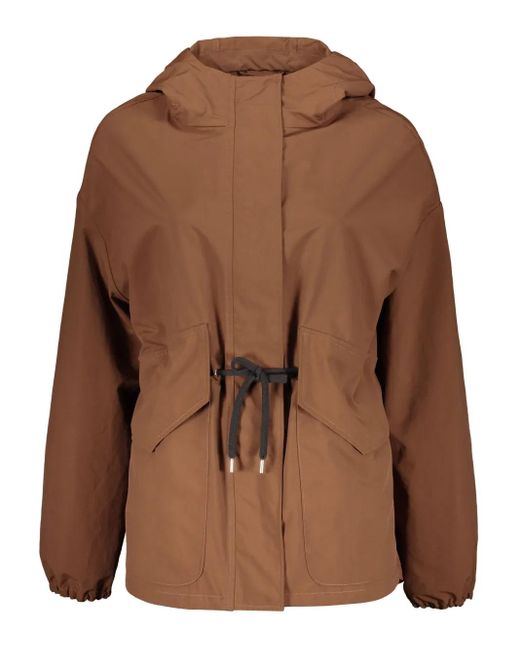 Herno Brown Hooded Coat