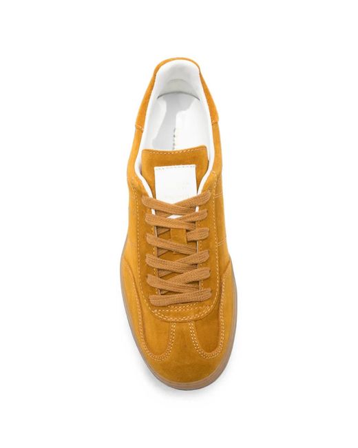 Liviana Conti Orange Logo-Print Sneakers