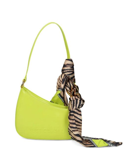 Bolso de hombro con pañuelo Just Cavalli de color Yellow