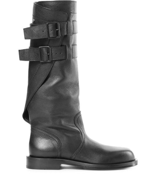 Ann Demeulemeester Ulpu Knee-high Biker Boots Black