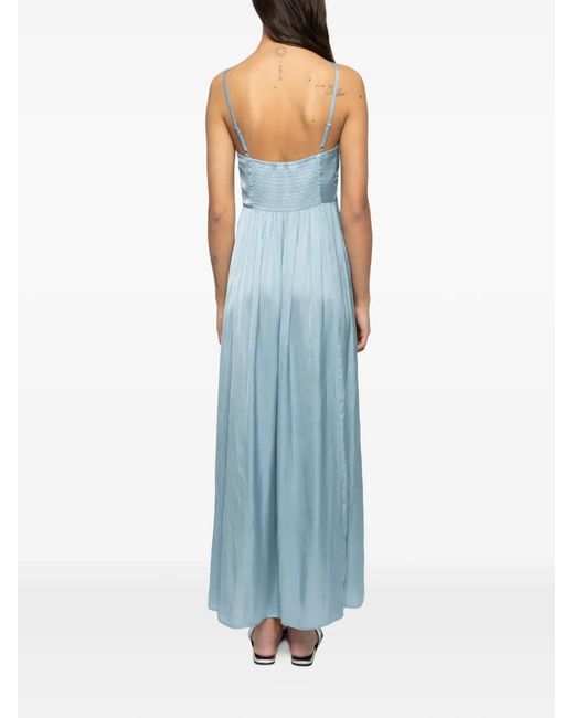 Zadig & Voltaire Blue Rippie Maxi Dress