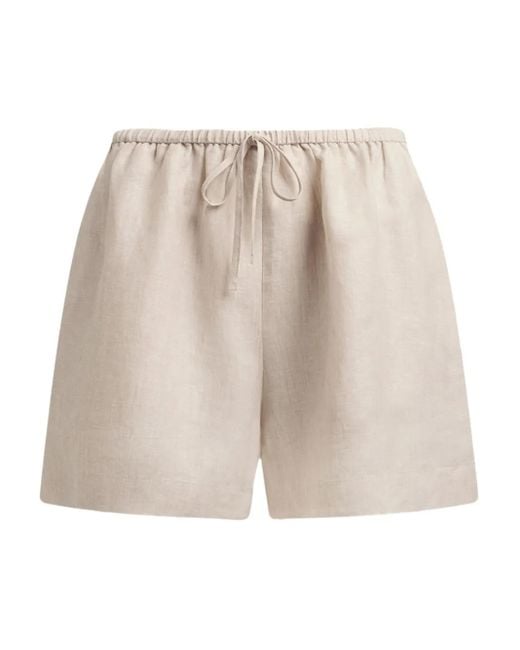 12 STOREEZ Natural Drawstring Knee-lenght Shorts