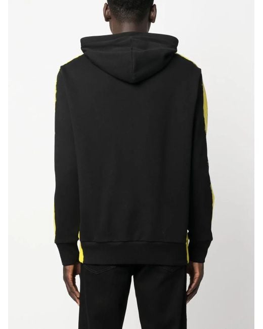 Moschino Black Logo Print Pullover Hoodie for men