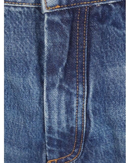 Cherry World Blue Santa Monica Embroidered Jeans for men