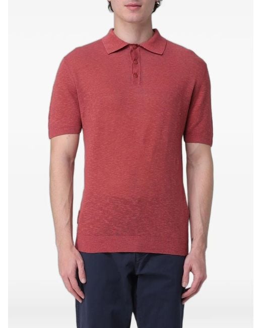 Blauer Red Short-Sleeve Polo Shirt for men