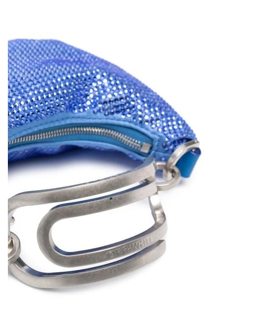 Off-White c/o Virgil Abloh Blue Sequinned Mini Bag