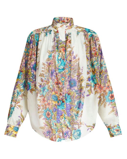 Blusa con estampado floral Etro de color White
