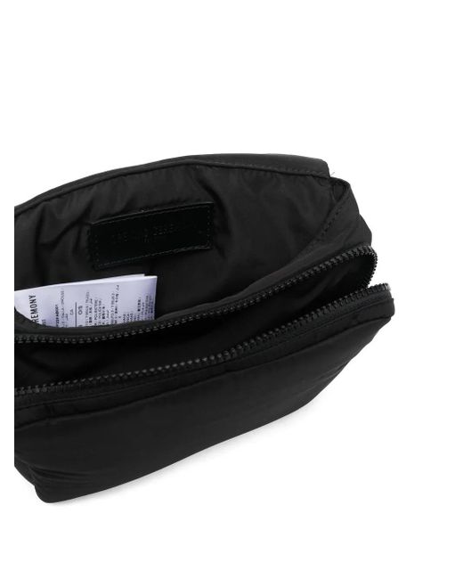 Opening Ceremony Black Flag Logo-Patch Camera Bag for men