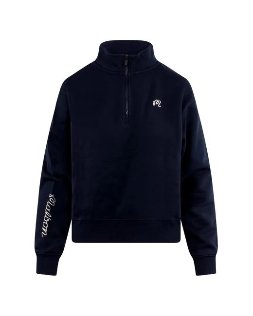 Malbon Golf Blue Delilah Quarter-Zip Sweater for men